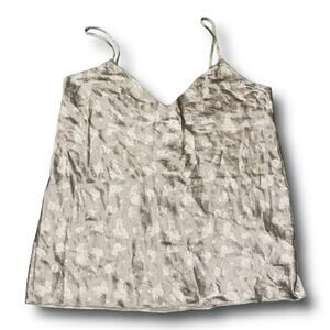 Grey Vince silk slip tank sz SM